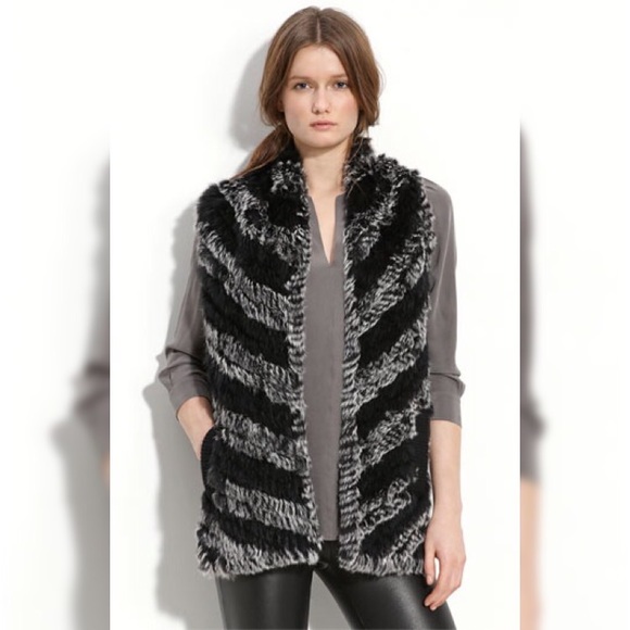 Marc by Marc Jacobs Rabbit Fur Vest - Picture 1 of 4